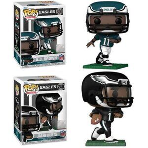 AJ Brown / Jalen Hurts (Philadelphia Eagles) NFL Funko Pop! Combo (2)